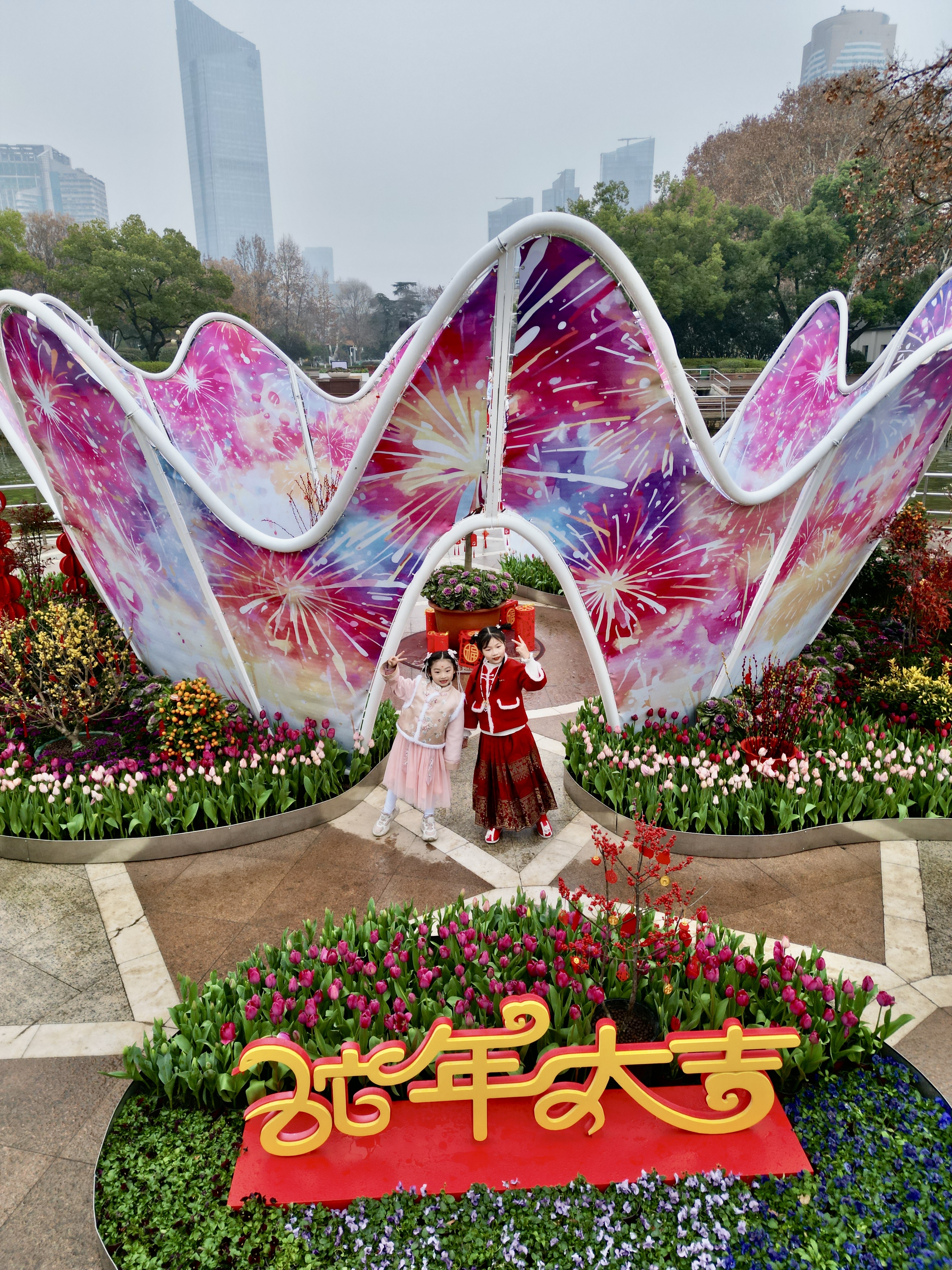 新春第一波开放的郁金香，就在中山公园-长江网