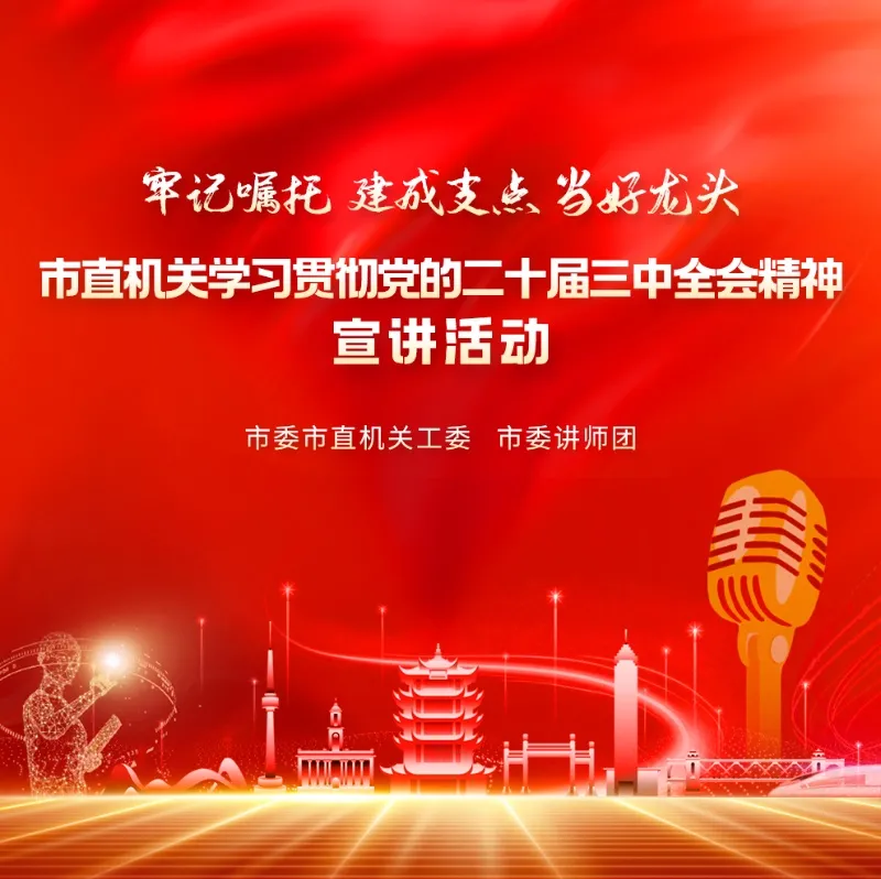 英雄城市?理响潮声·武汉市直机关学习贯彻党的二十届三中全会精神宣讲活动